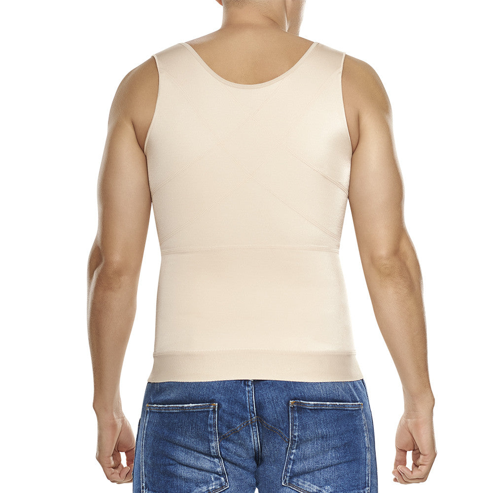 Men's Compression Vest Body Shaper with Hook & Eye Closure by TrueShap –